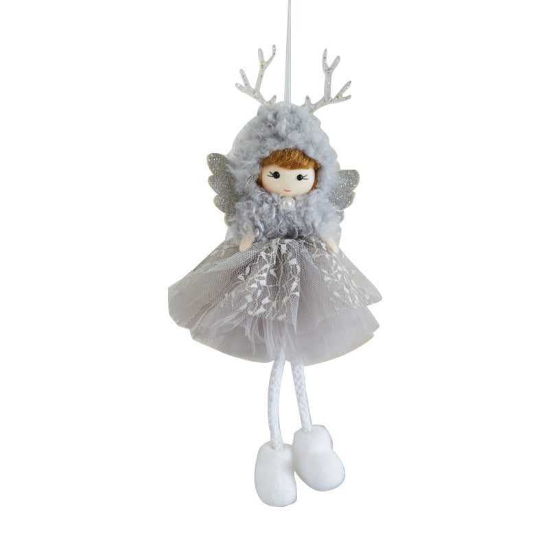 Cute Pink Angel Christmas Tree Ornament for Holiday Decoration and Scene Arrangement