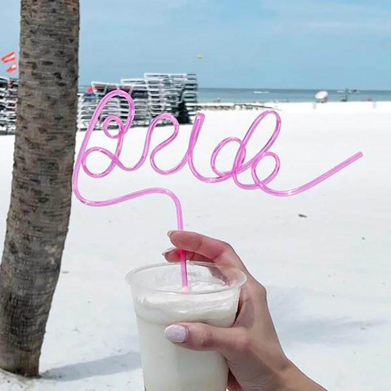 Bride to be babe Straw beach pool Wedding Engagement Bridal Shower Bachelorette hen Party Bach Bash Decoration bridesmaid Gift