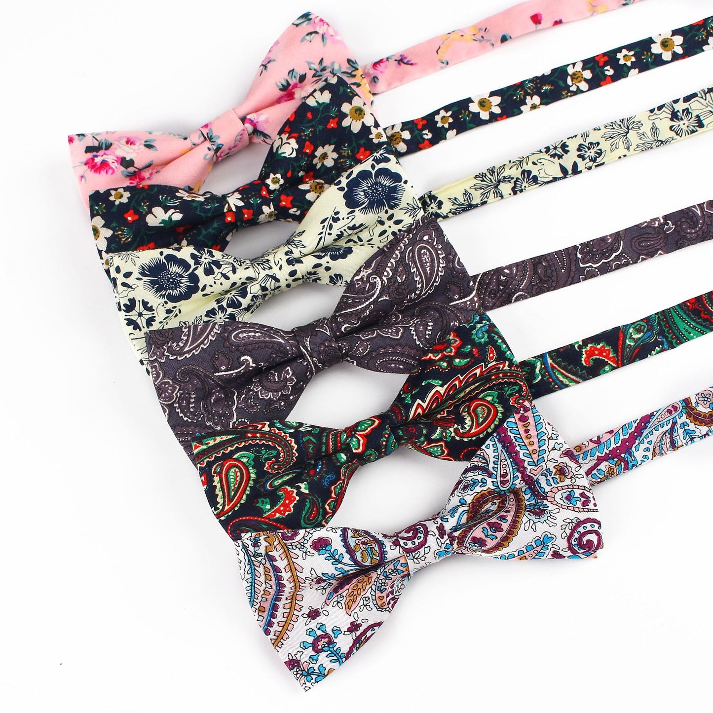 Cotton Bow Tie Men's Bow Color Wedding Party Groom Groomsmen Casual Bow Tie