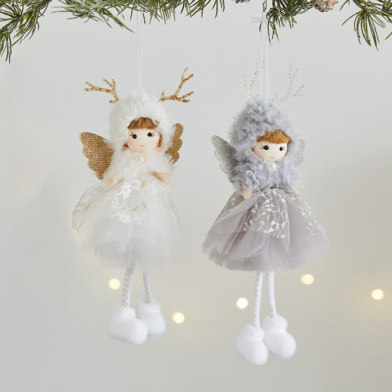 Cute Pink Angel Christmas Tree Ornament for Holiday Decoration and Scene Arrangement